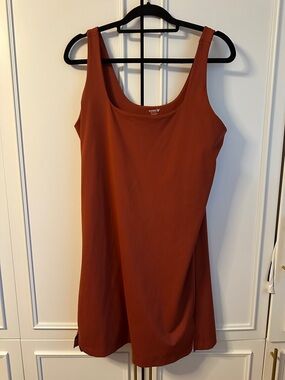 Old Navy Burnt Orange Golf Athletic Dress Built-in Bra and Shorts
